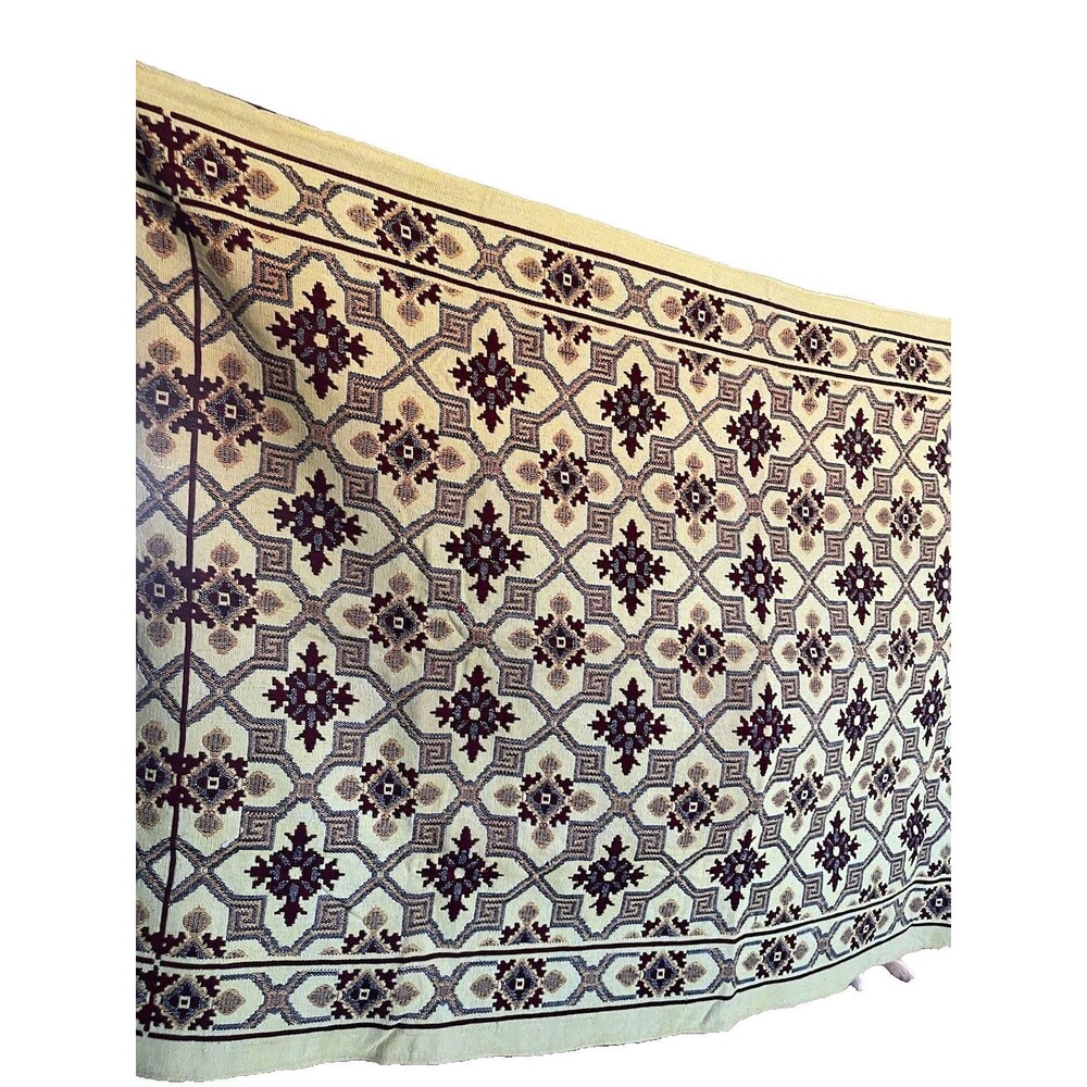 RARE Pakistan Rug 100% Cotton Dwar Hand Woven Himalayan FAST SHIPPING - Picture 3 of 16